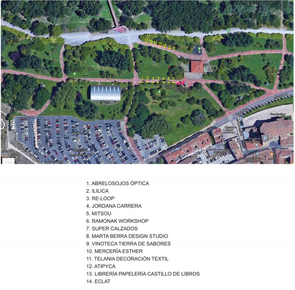 PLANO UBICACION COMERCIOS PARTICIPANTES NOCHE JOVEN 8 AGOSTO