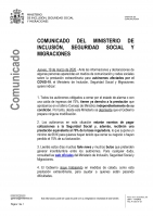 imagen comunicado ministerio de inclusión