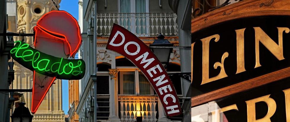 carteles comercios logroño